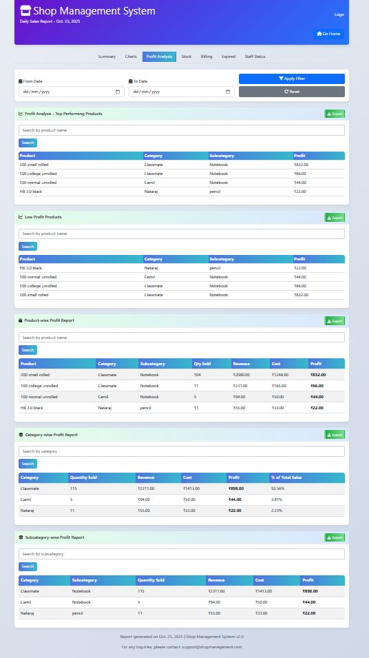 BizEasy Stock Management