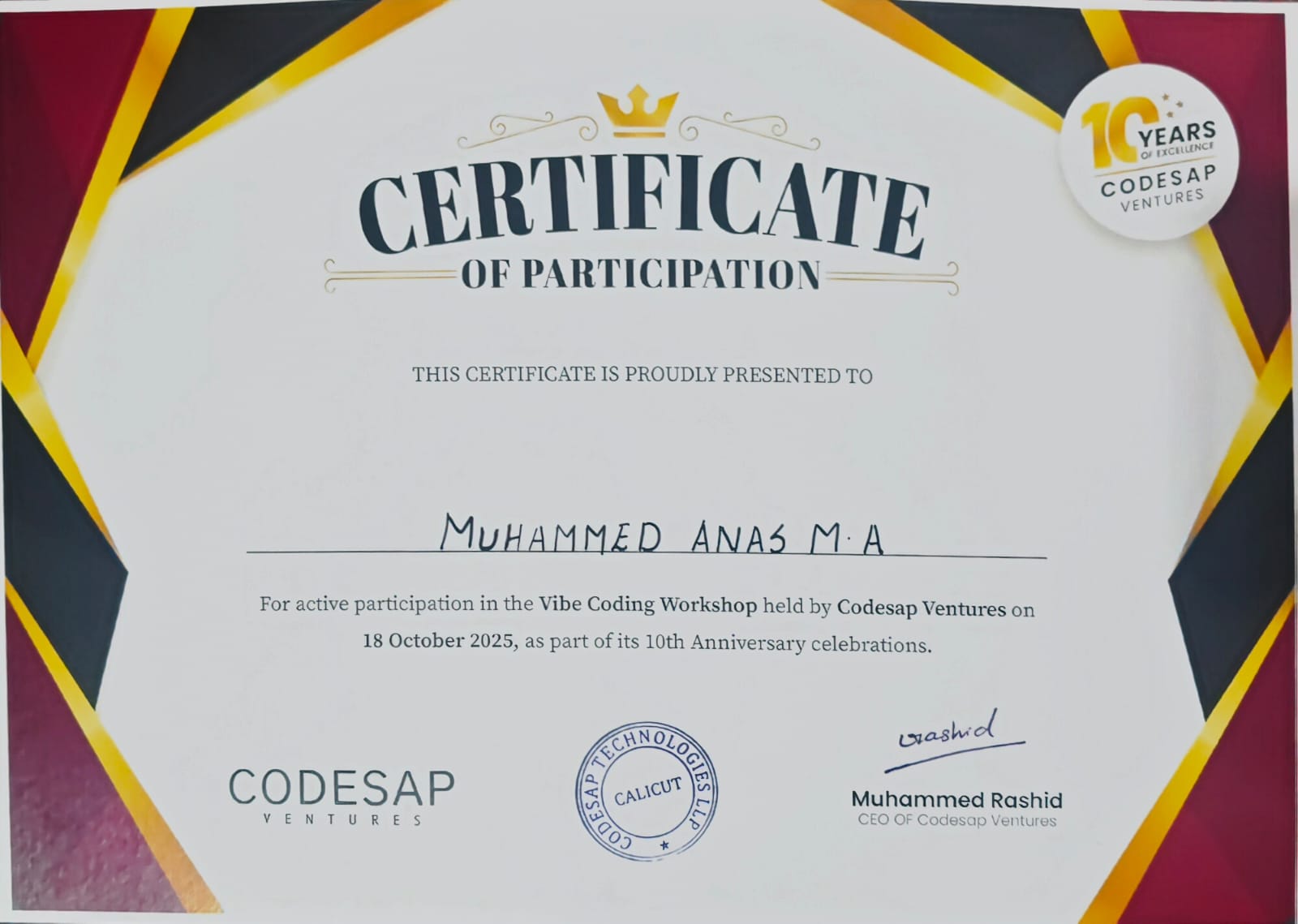 Car Hacking Certificate