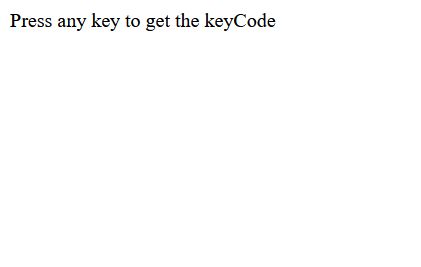 Event KeyCodes 1