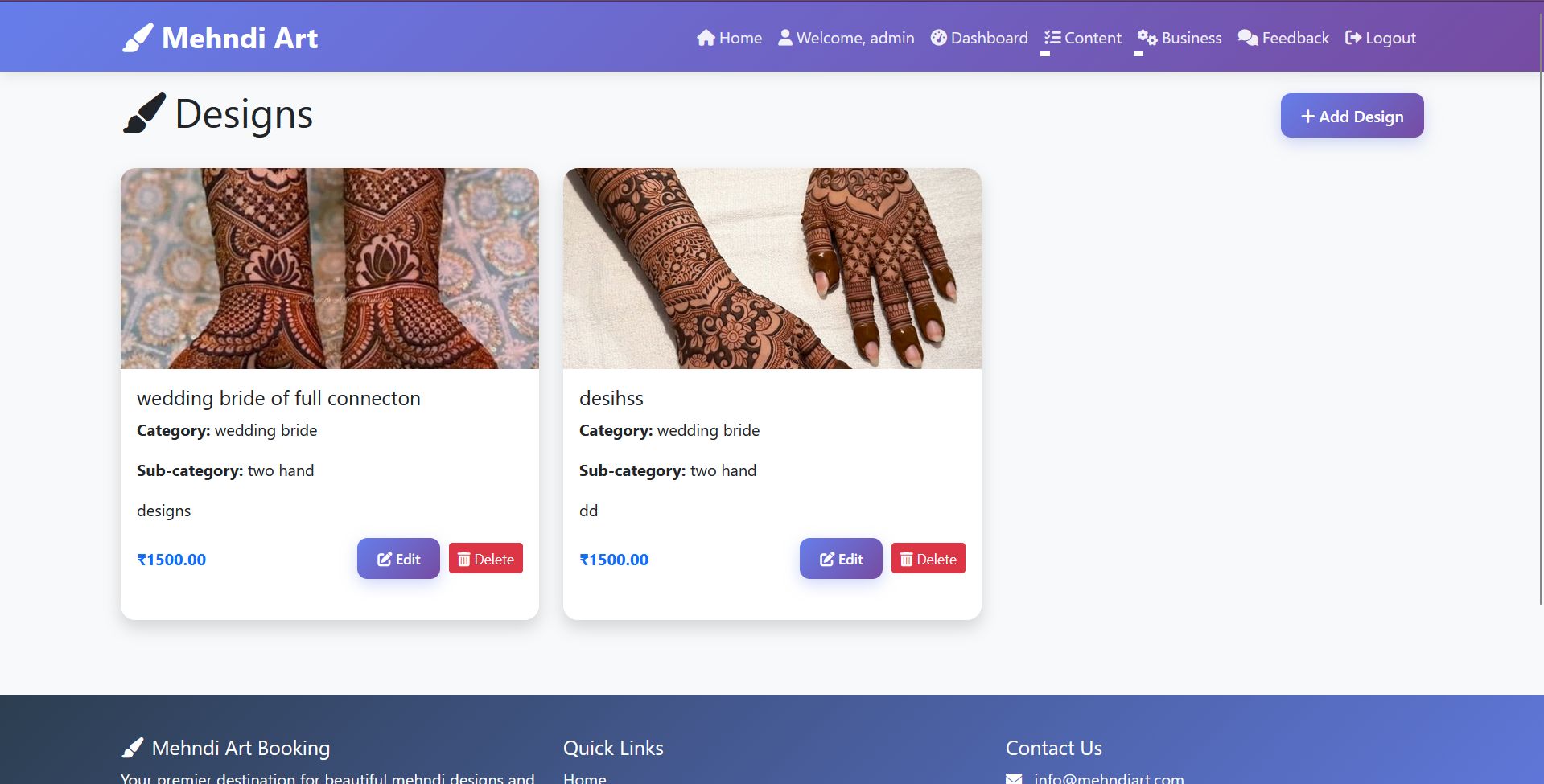 Mehndi Booking App 3