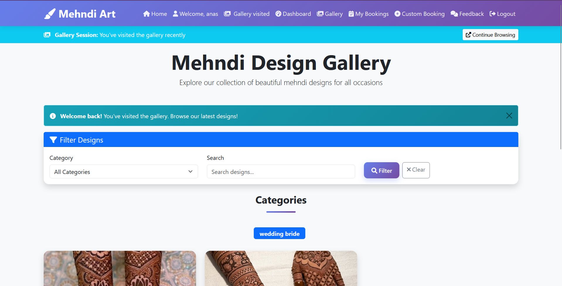 Mehndi Booking App 2