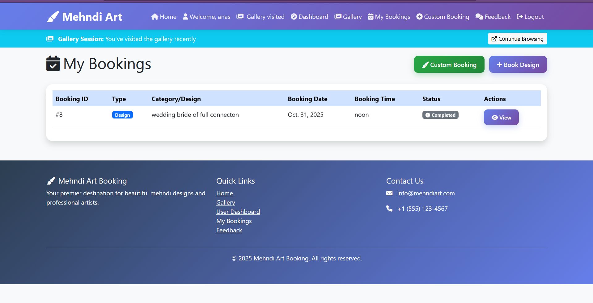 Mehndi Booking App 3