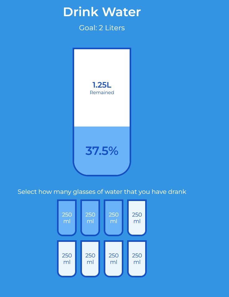 Drink Water Tracker 2